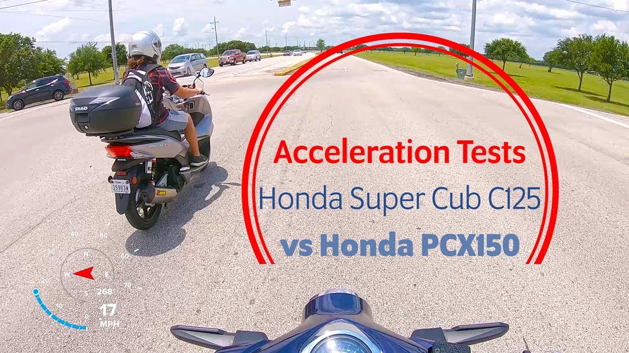 REVIEW: Honda Super Cub vs Honda PCX150 - Part 3 (Acceleration tests)