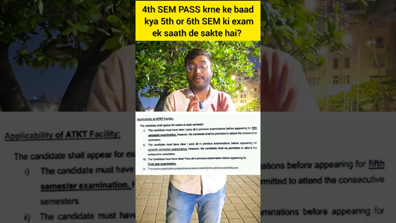 Kya 4th Semester Pass krne ke baad 5th & 6th semester ke exam ek saath de sakte hai? #bscnursing