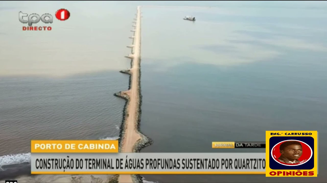 Cabinda – As obras de construção do Porto de Águas Profundas de Cabinda, na localidade de Caio. HD