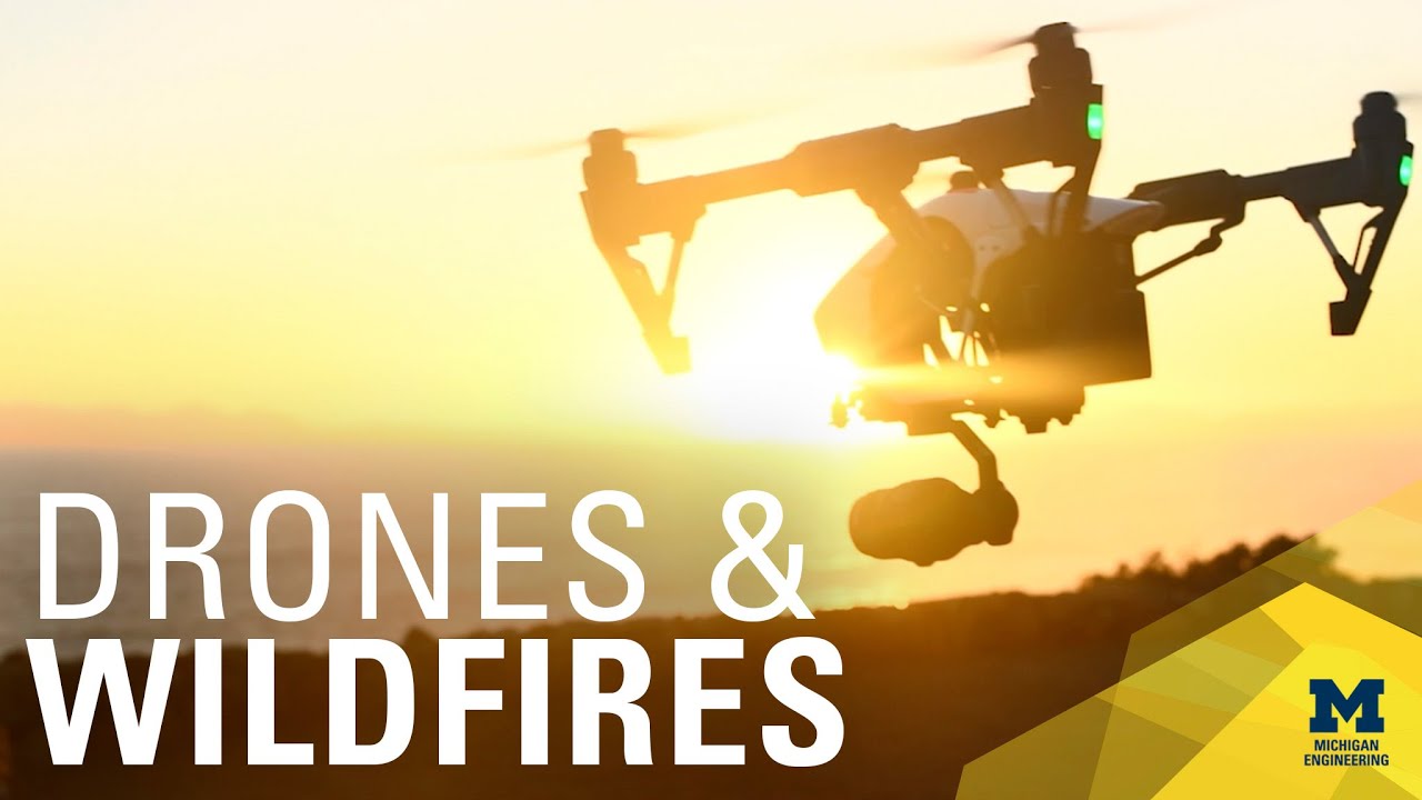 Using swarms of drones to map and help fight wildfires