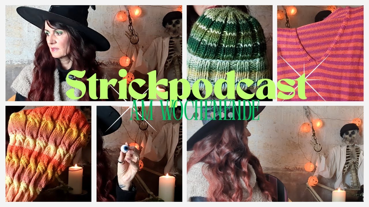 Strickpodcast am Wochenende / Happy Halloween!  Teststrick