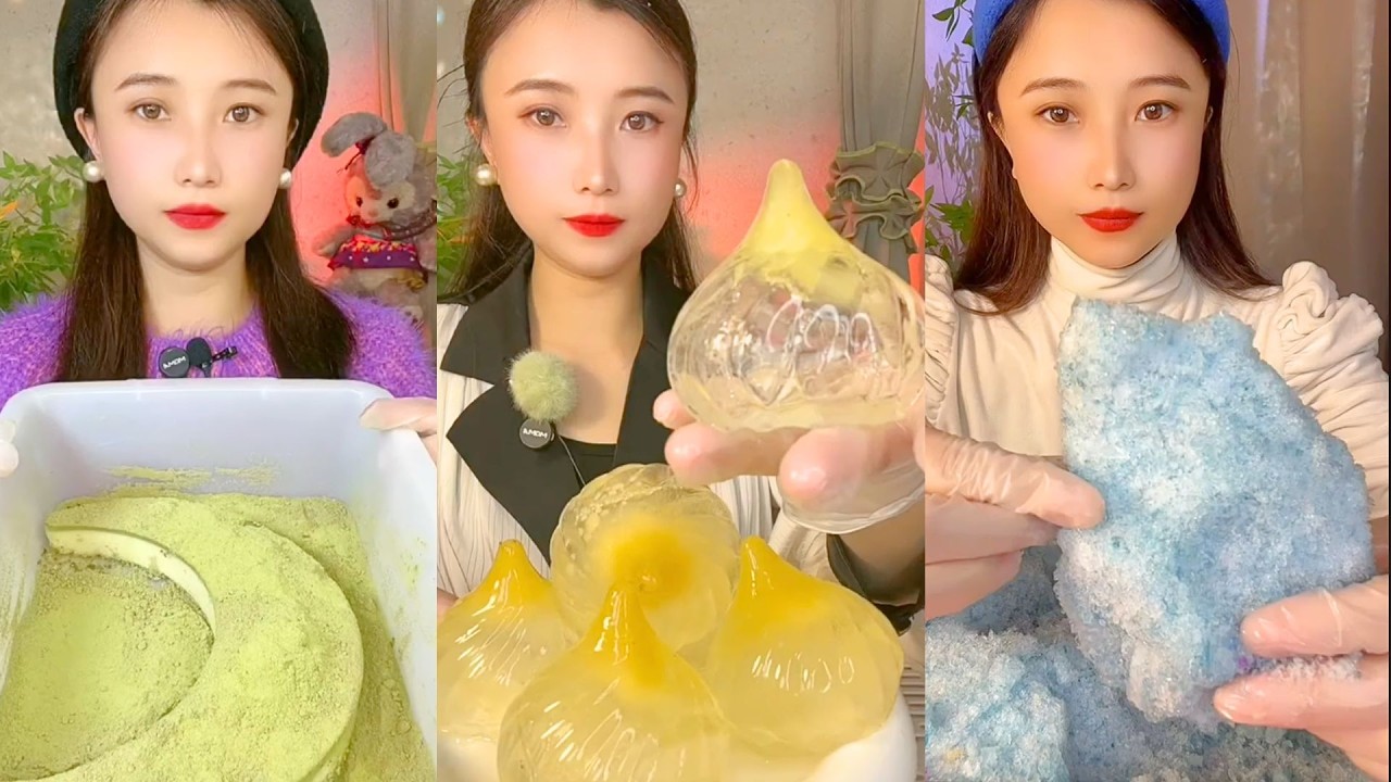Homemade Chinese Ice Eating ASMR | Soft Frozen Desserts & Snow Ice Sounds #145