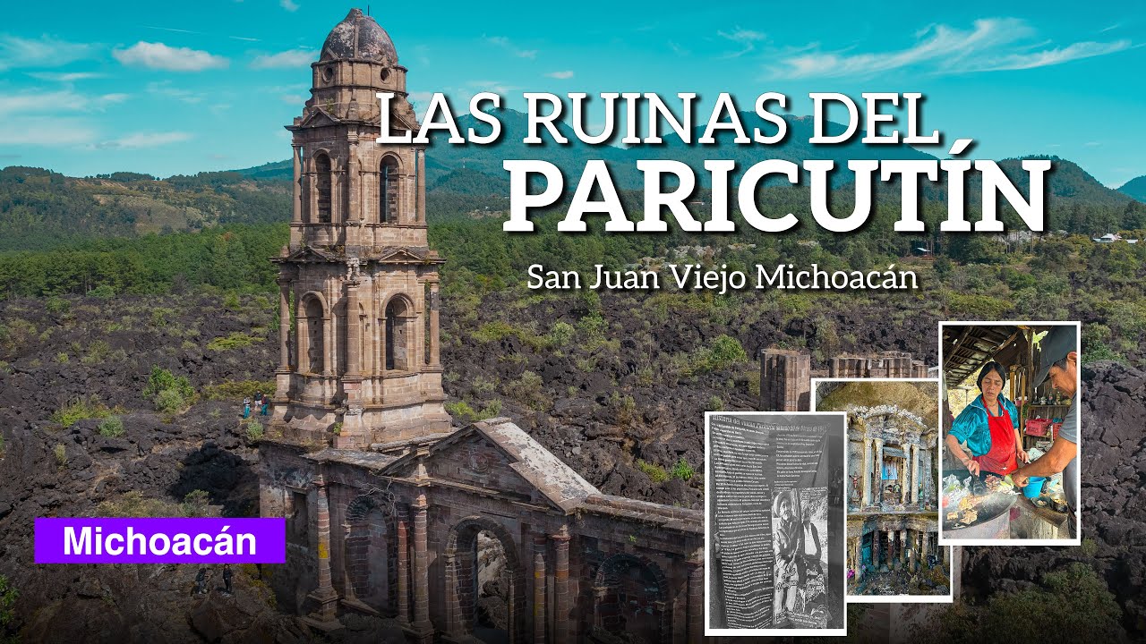Recorrimos las Ruinas del Paricutín, la iglesia sepultada | Michoacán