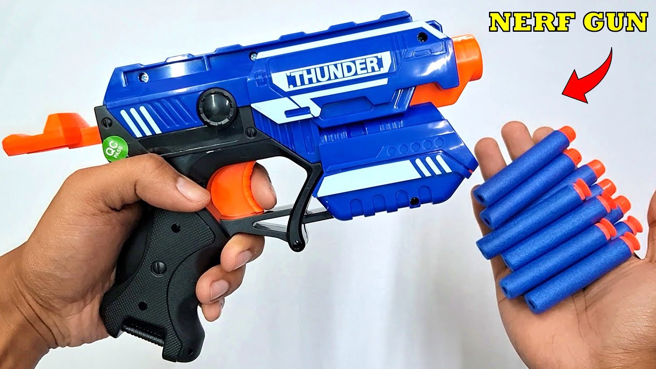 Storio Blaze Storm Hot Fire Soft Bullet Gun Unboxing & Testing - Nerf Gun - Gyan Unboxer TV