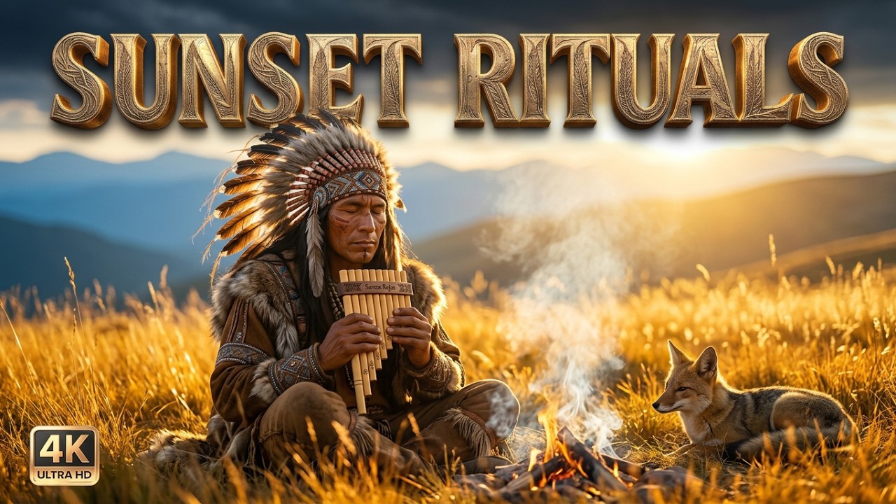 Golden Sunset Rituals ✨ Healing Pan Flute Music | Santos Healing Flute