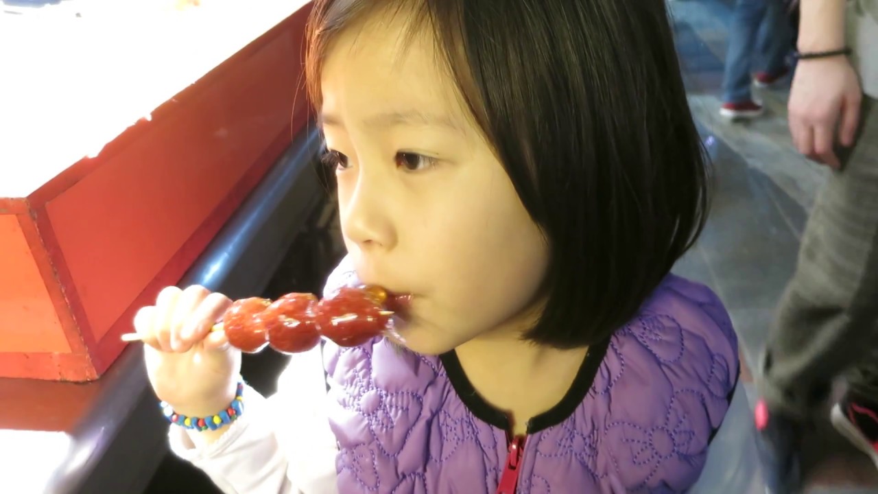 寶貝日記(逛夜市買糖葫蘆/蛋塔/吃剉冰)MVI 0425