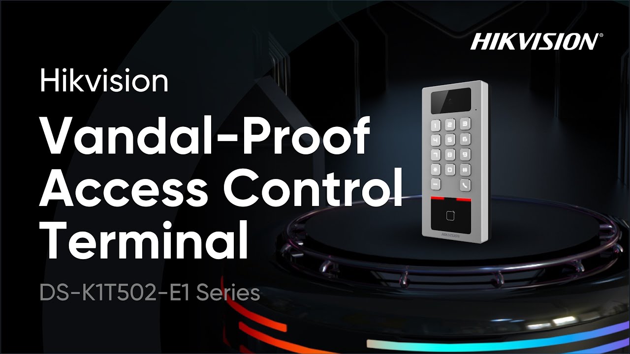 Vandal-Proof Access Control Terminal DS-K1T502-E1 Series