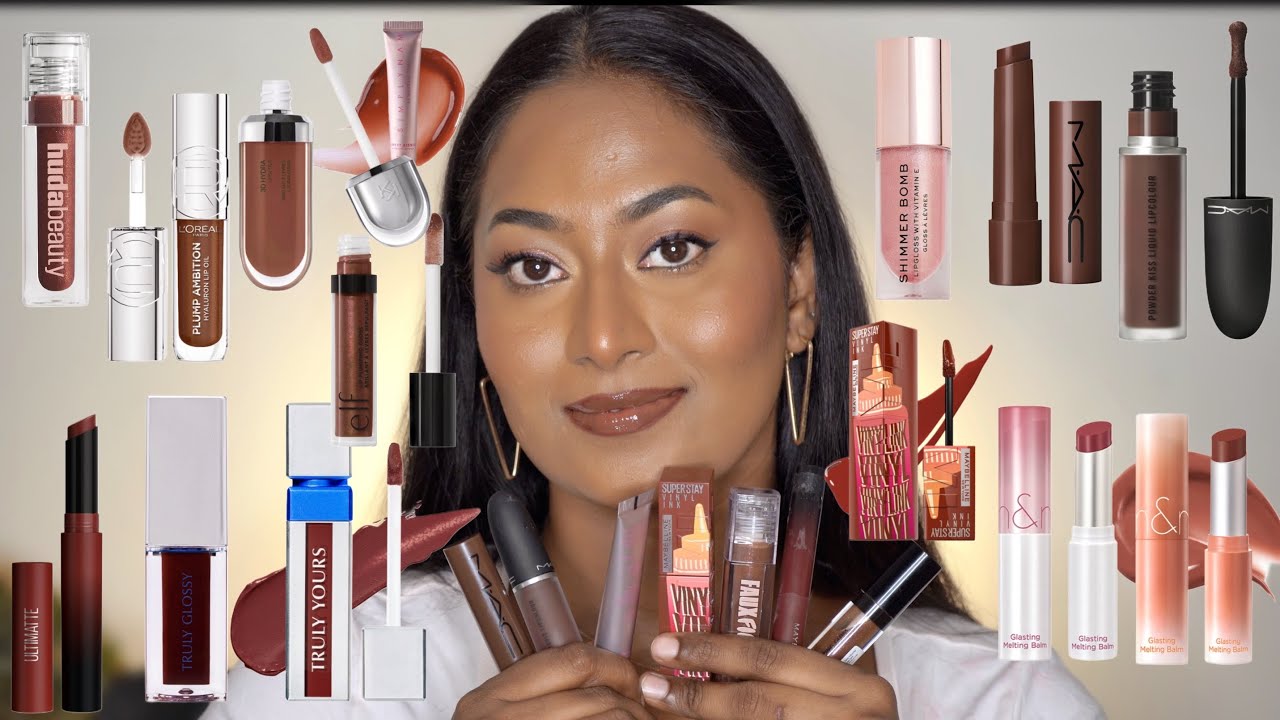 HUGE HAUL - BROWN EDITION Lip Balm, Lipstick, Lip Gloss, Lip oils 🤎