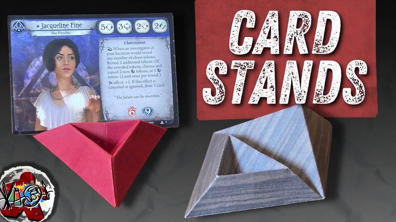 How To Fold The PERFECT CARD STAND For Board Games