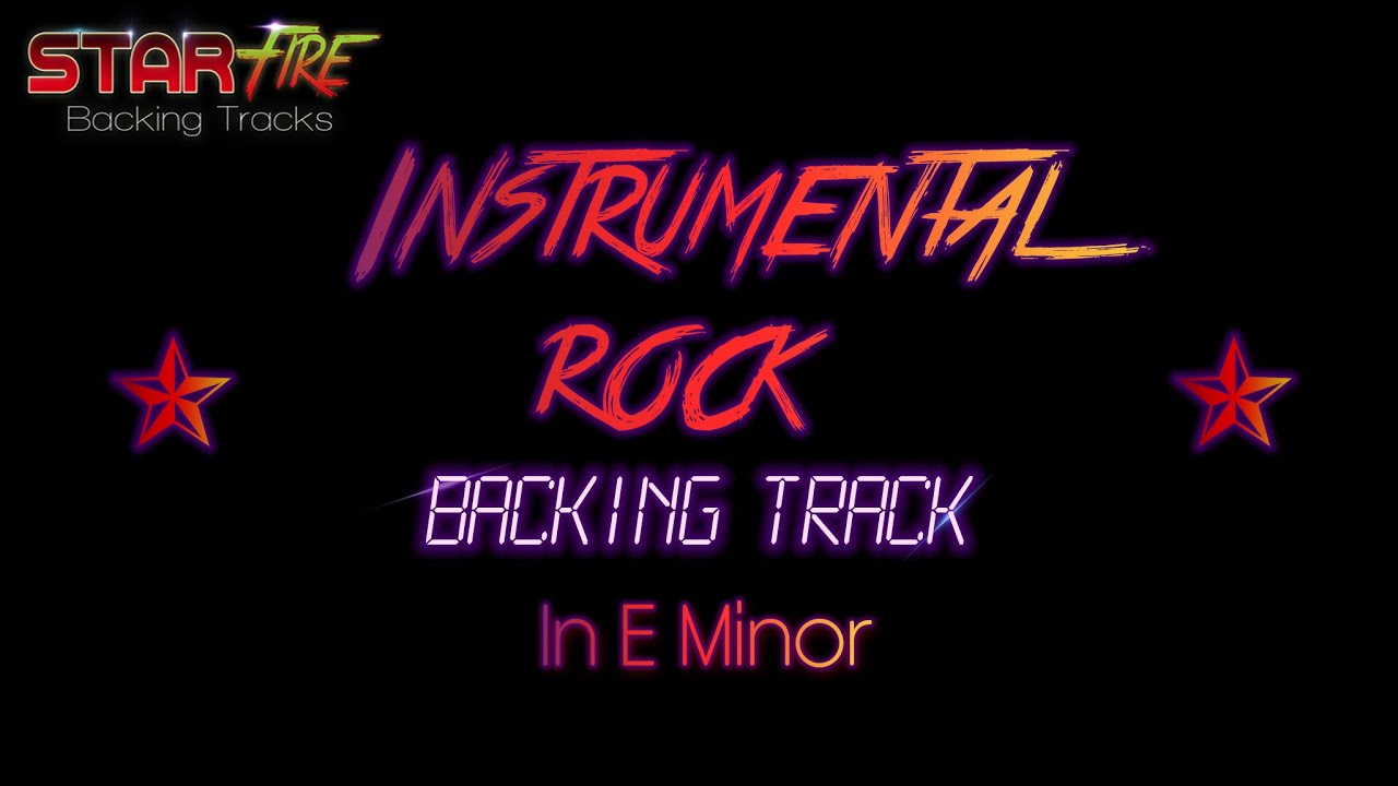 Rock Backing Track With A Satch Boogie Twist In E Minor