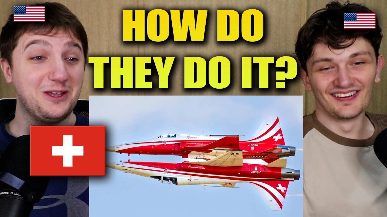 Реакция американцев на БЕЗУМНОЕ швейцарское авиашоу!