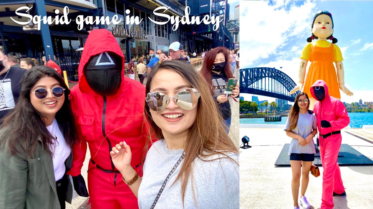 Squid game in Sydney || let’s visit Sydney with us 🇦🇺 || lavender bay 💜|| opera house ||ferryride