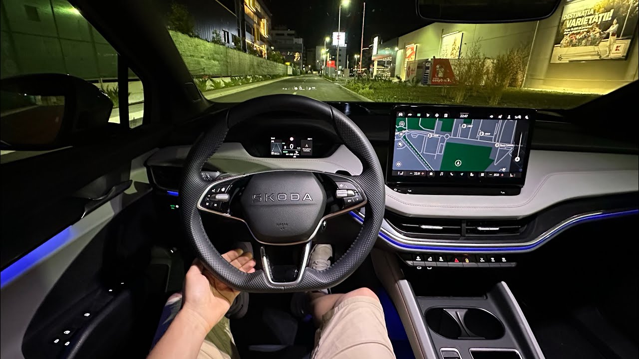 Driving Skoda Elroq 2025 at Night - No comment!