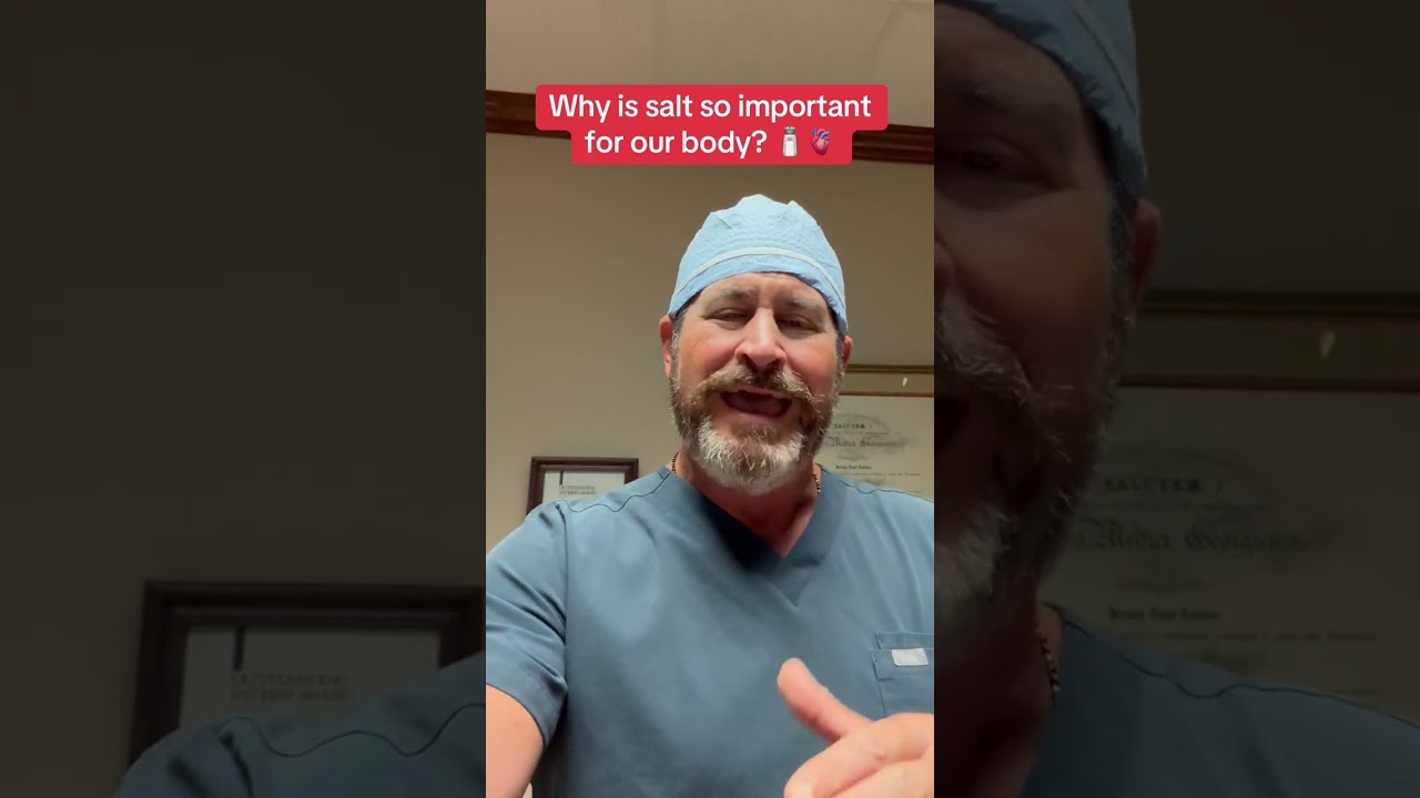 Why is salt so crucial for our bodies?? 🧂#doctor #surgeon #medstudent #hearthealth #hydration #fyp