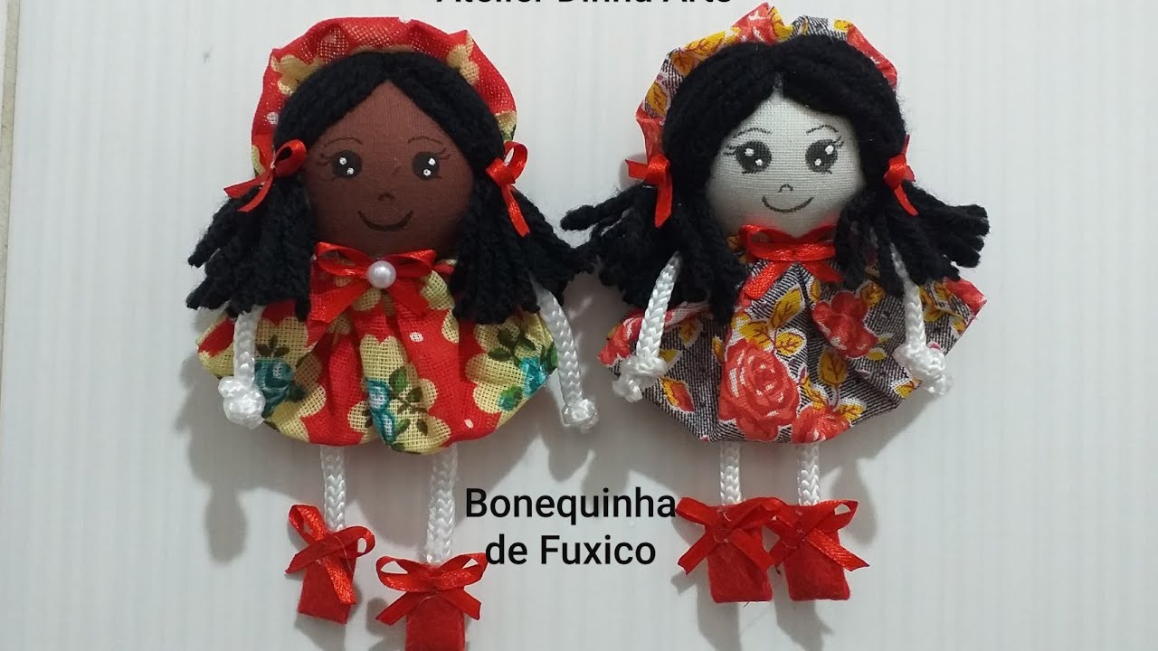 Boneca de fuxico fácil