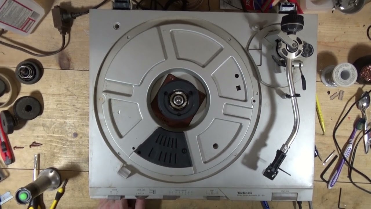 Goodwill Find Technics SL D3 Turntable Service Part 2 - Speed Adjustment & Wrapup