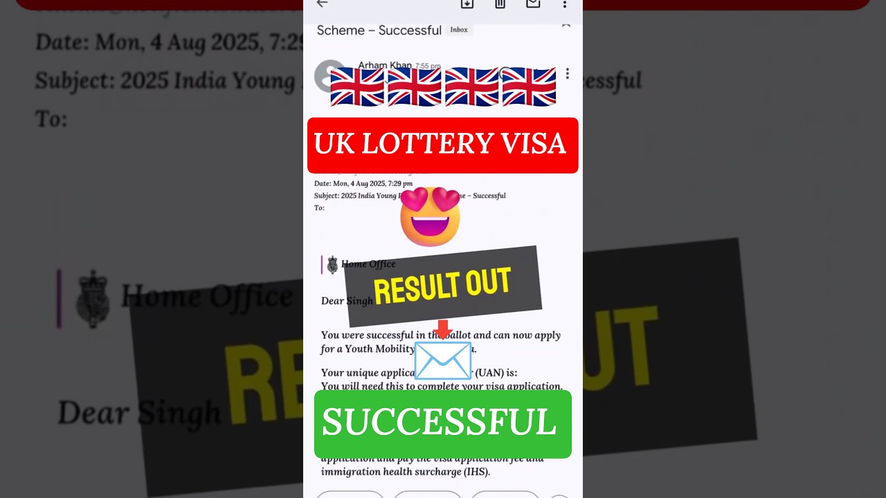 UK YOUTH Mobility Visa 2025 Result OUT | Check Your Email Now!