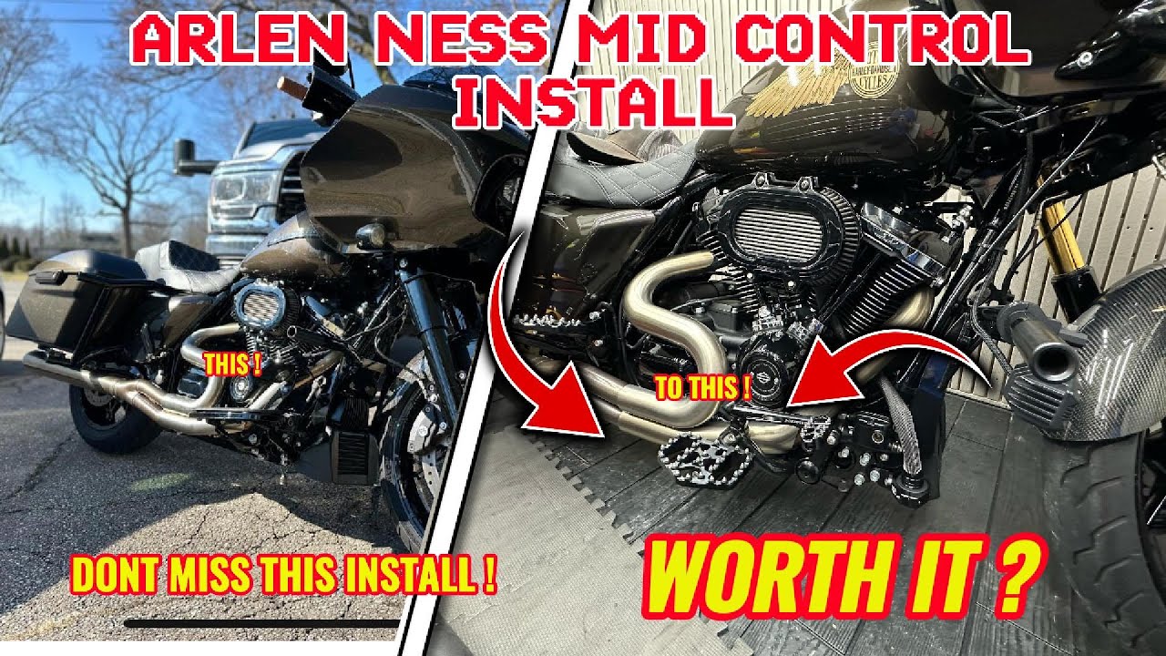 Harley Bagger ОБНОВЛЕНО Установка среднего управления Arlen Ness