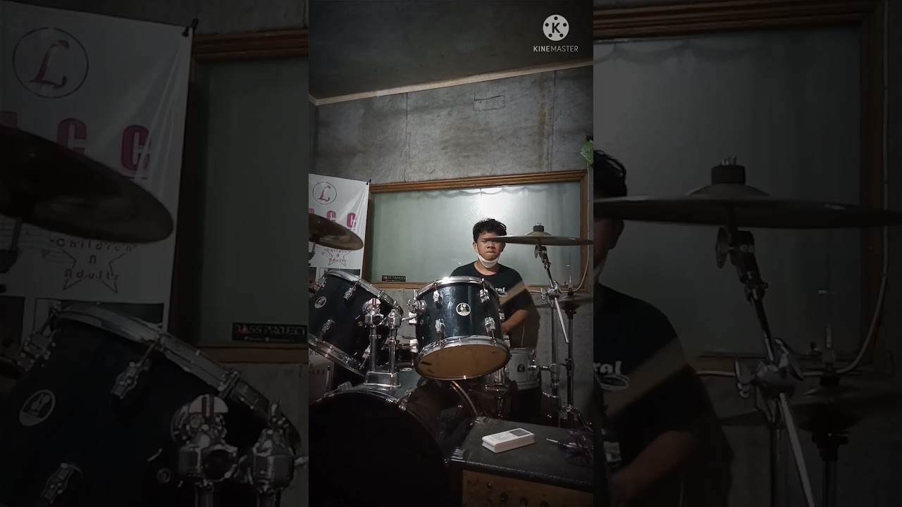 belajar drum cover lagu versi rock (first love) part 