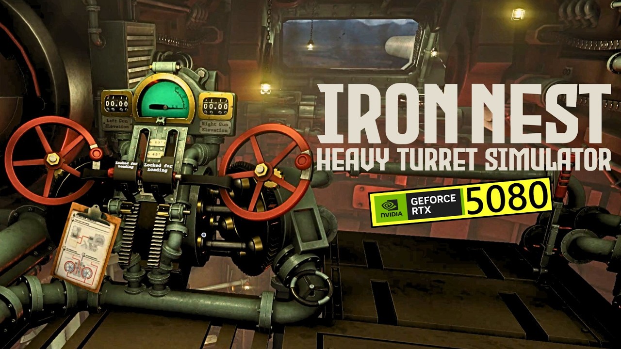 Iron Nest: Heavy Turret Simulator Beta Playtest PC RTX 5080 4K Ultra Gameplay