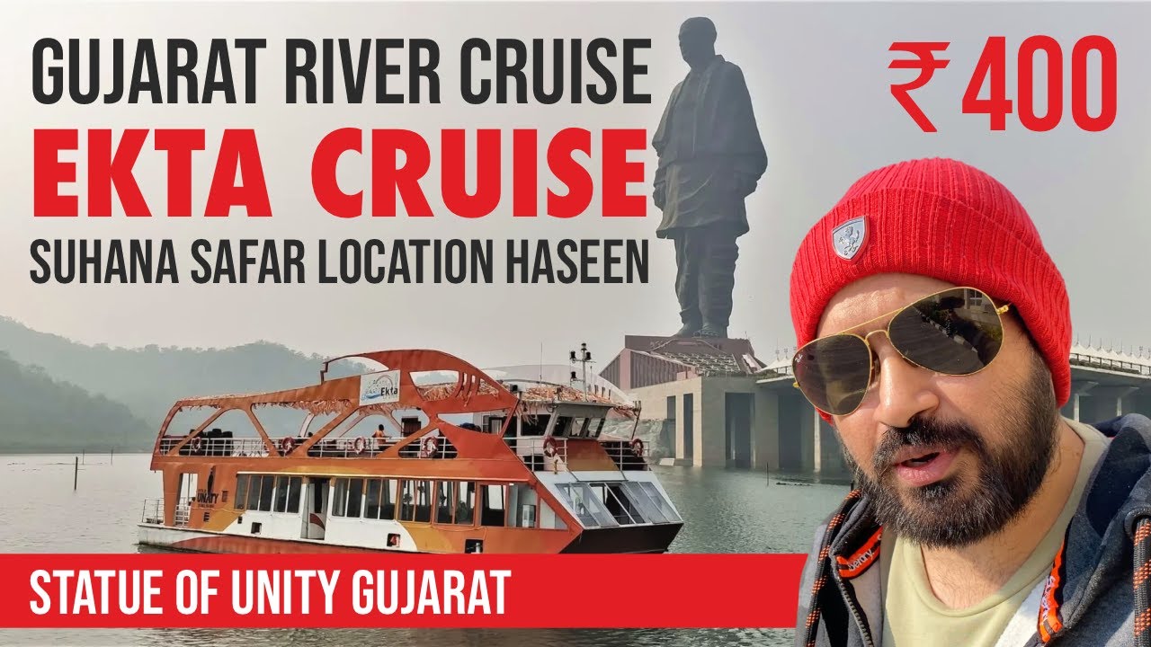 Gujarat River Cruise | Ekta Cruise & Ekta Mall Shopping at Statue of Unity | Best India Cruise