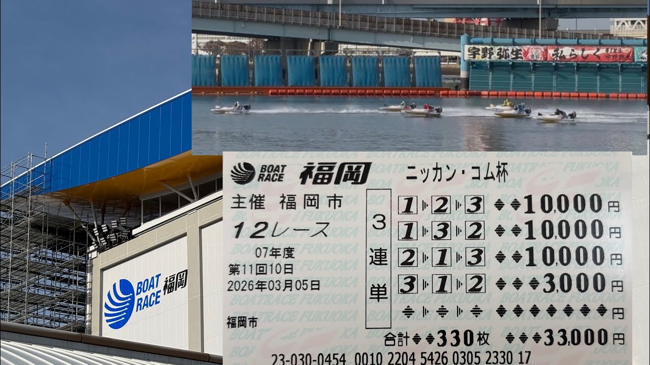 【ボートレース】福岡優勝戦/大村優勝戦