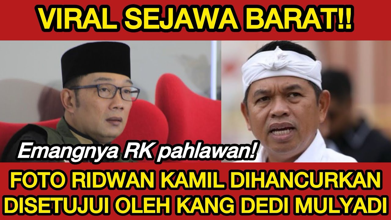 HEBOH FOTO RIDWAN KAMIL DI JABAR DIHANCURKAN‼️DISETUJUI KDM?! EMANGNYA RK PAHLAWAN? ENAK AJA!