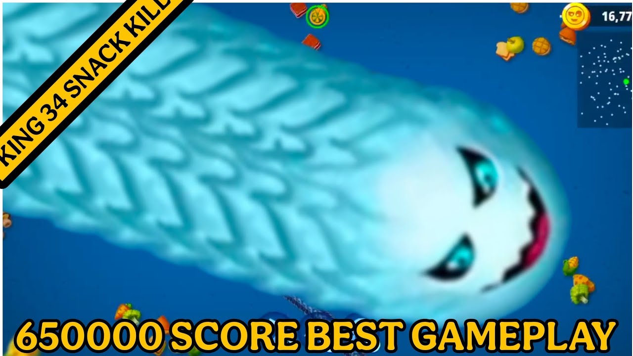 Wormzone best gameply in mobile 34 SNCK kill and king winner 650000 score #like #subscribe #virel