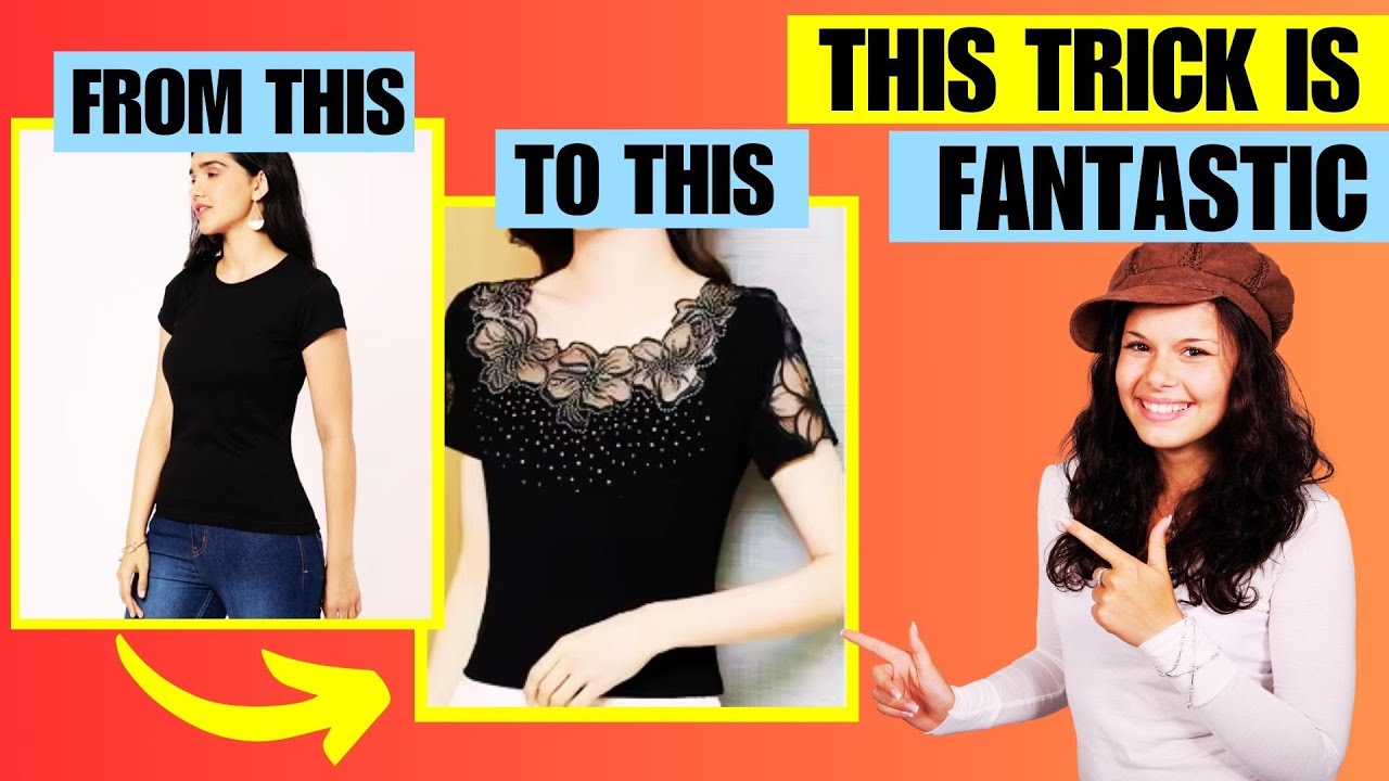 Turn Old T-Shirts into Trendy Tops Easily -  Fashion on a Budget!