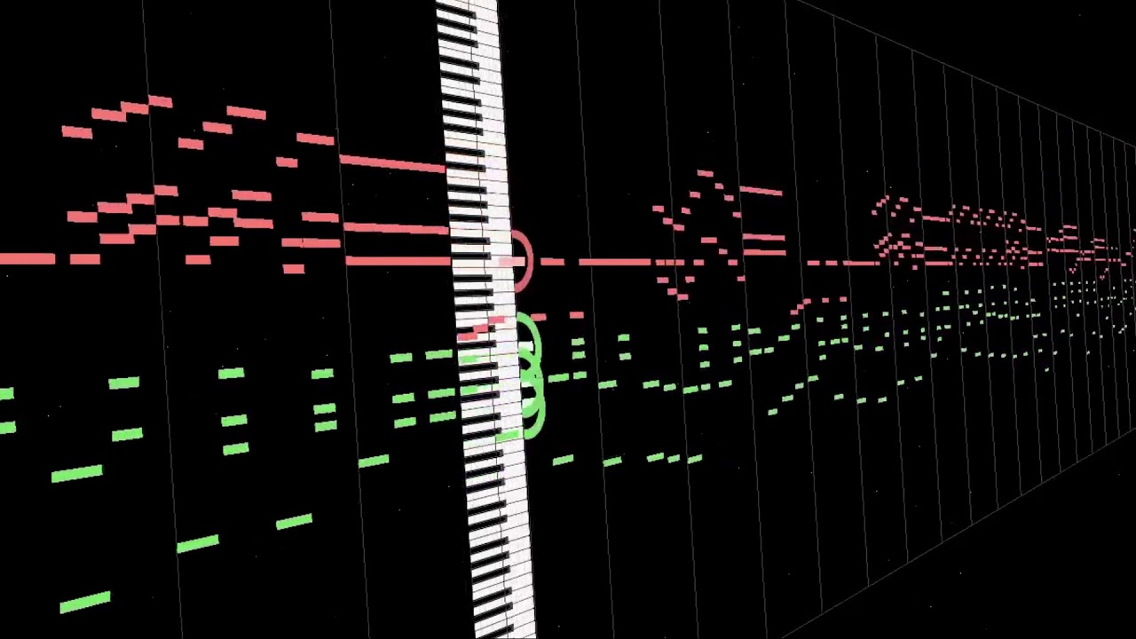 MIDITrail - Piano Roll 2D playing Scott Joplin's The Entertainer