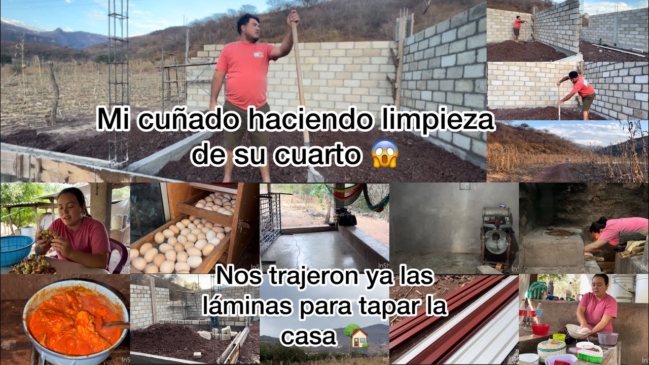 Nos llegó de sorpresa 😱 Le tocó limpiar su cuarto 🫣ya tenemos las láminas para tapar la casa 🏠 