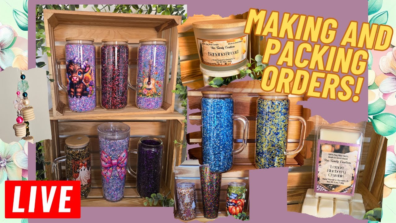Custom Diffusers, Glitter Cups and Rhinestone Cups!