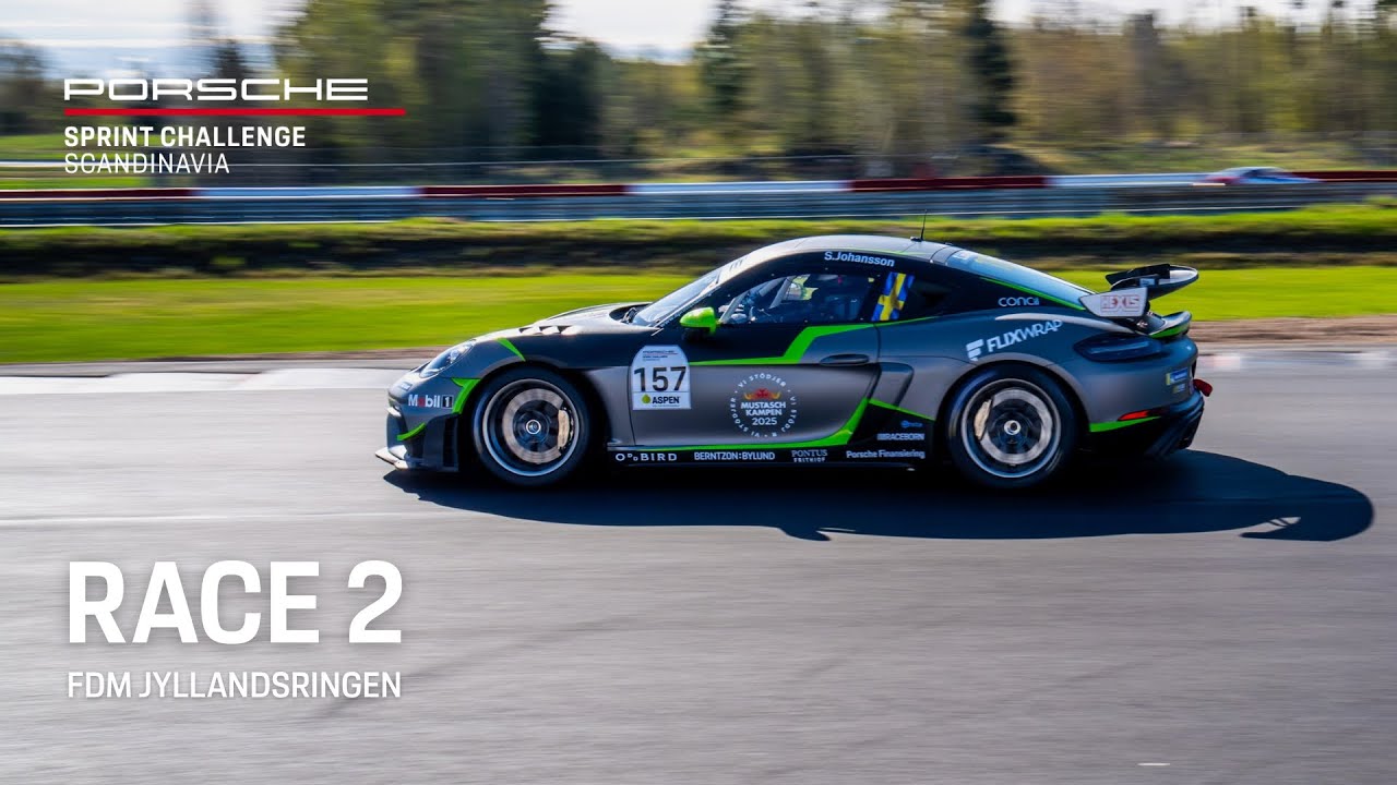 Porsche Sprint Challenge Scandinavia – FDM Jyllandsringen 29 Juni 2025 – Race 2