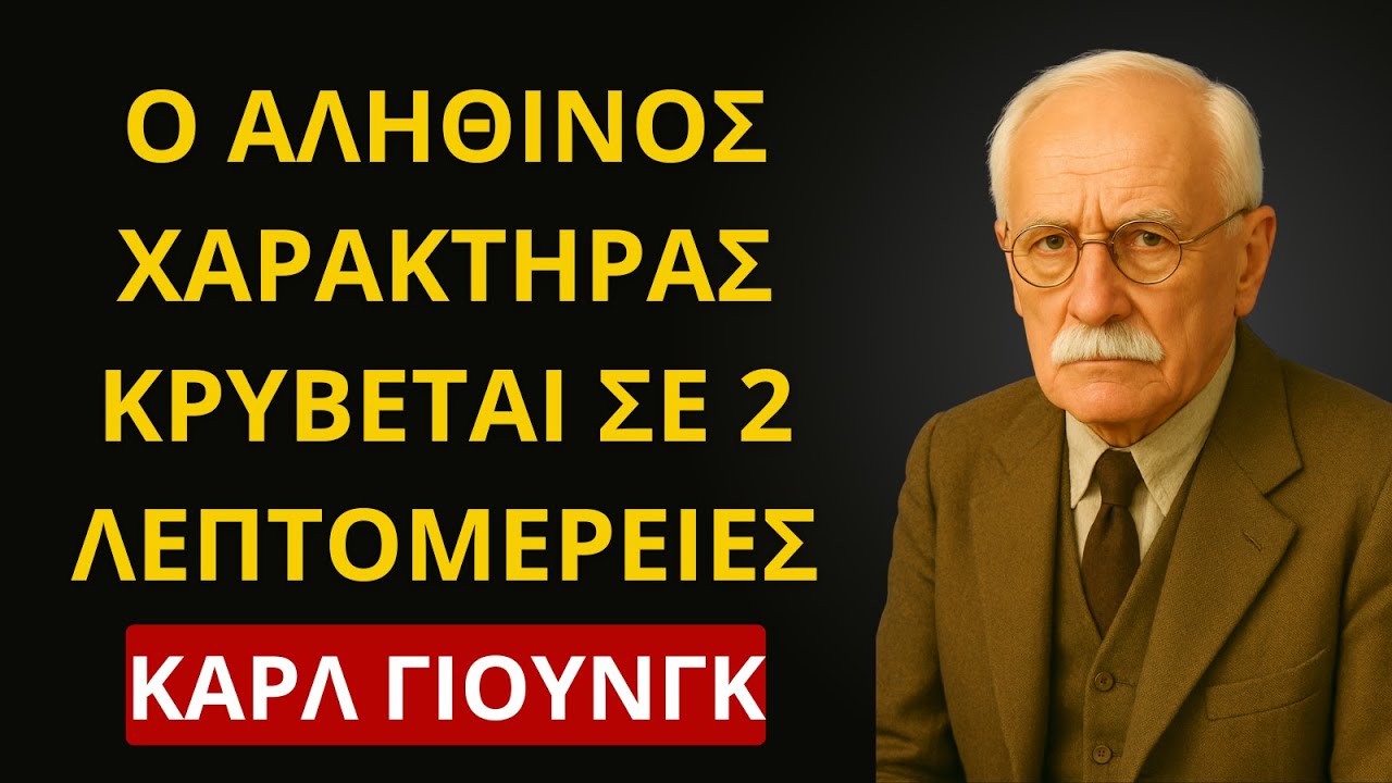 Ο ΠΡΑΓΜΑΤΙΚΟΣ ΧΑΡΑΚΤΗΡΑΣ ΦΑΝΕΡΩΝΕΤΑΙ ΣΕ ΔΥΟ ΛΕΠΤΟΜΕΡΕΙΕΣ | ΨΥΧΟΛΟΓΙΑ ΤΟΥ ΚΑΡΛ ΓΙΟΥΝΓΚ