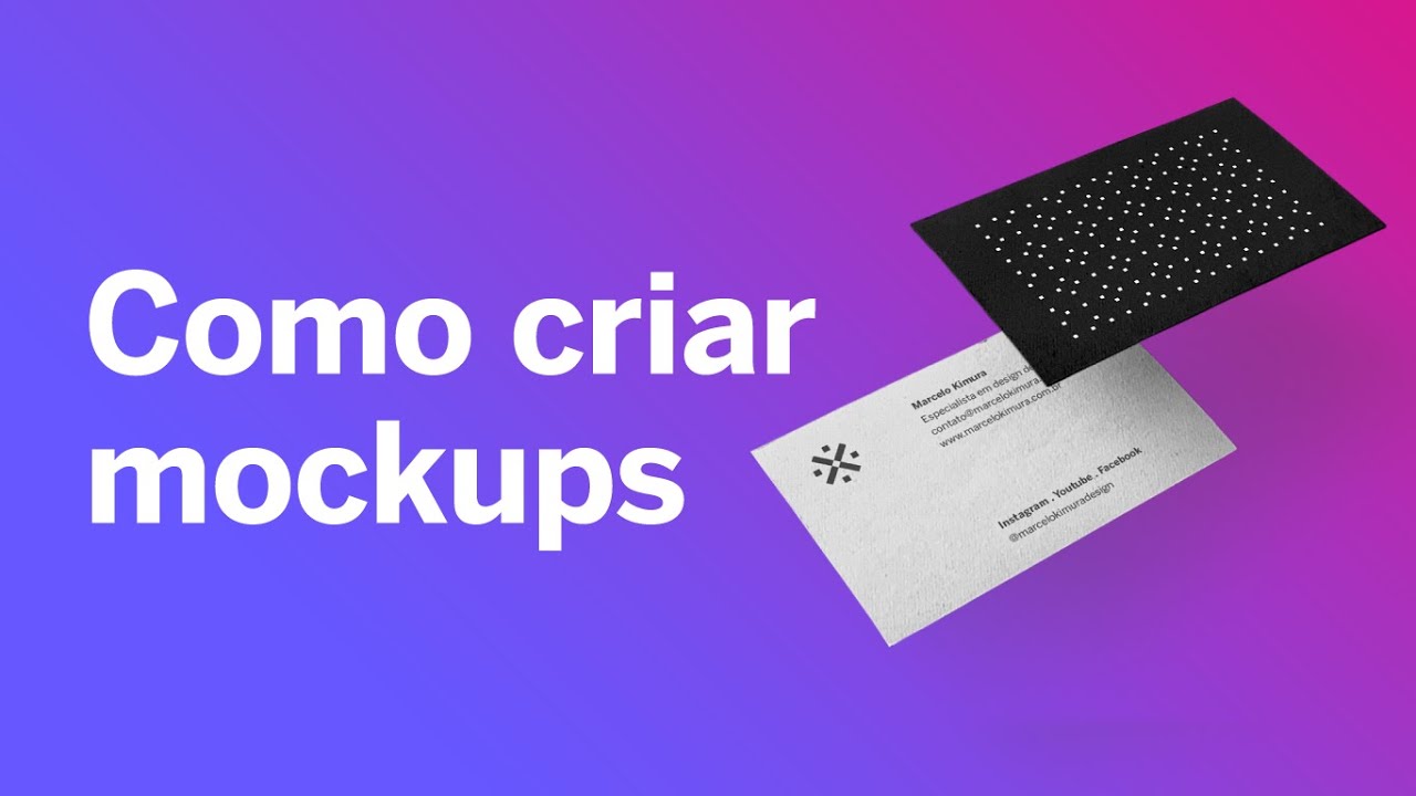 Como criar um mockup de cartão de visita realista sem gastar nada - ou muito pouco.