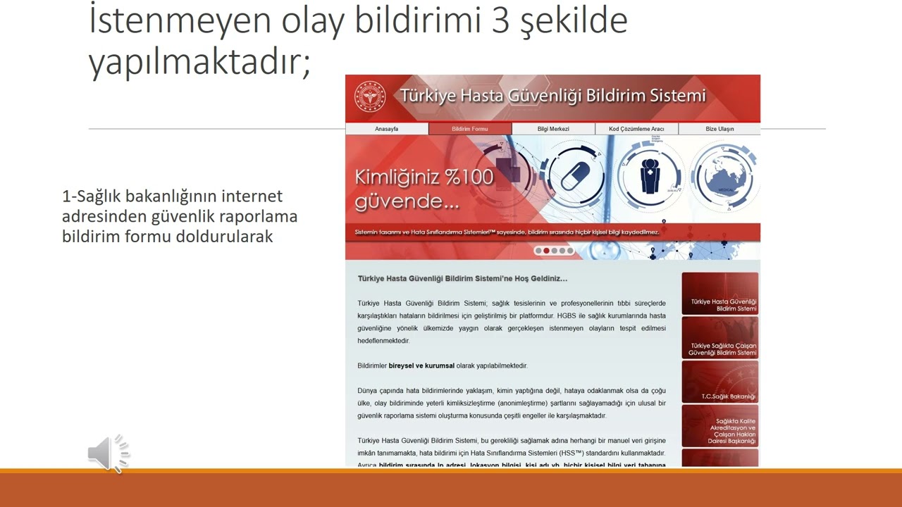İSTENMEYEN OLAY BİLDİRİM SİSTEMİ