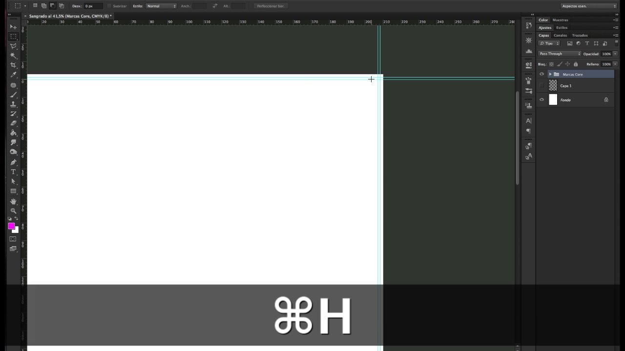 TUTORIAL: A&ntilde;adir Sangrado y Marcas de Corte en Photoshop
