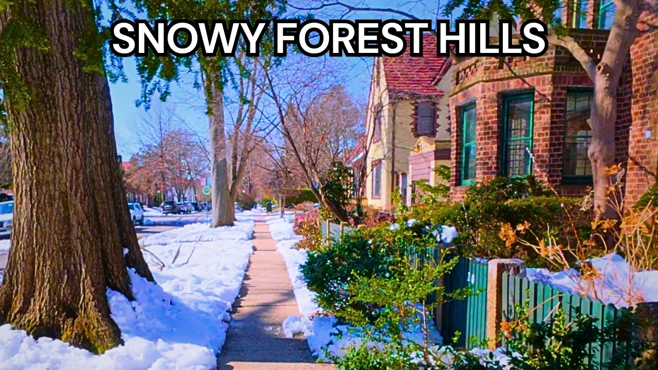 A Snowy Walk Through Forest Hills Gardens ❄️ | Queens NYC Winter POV