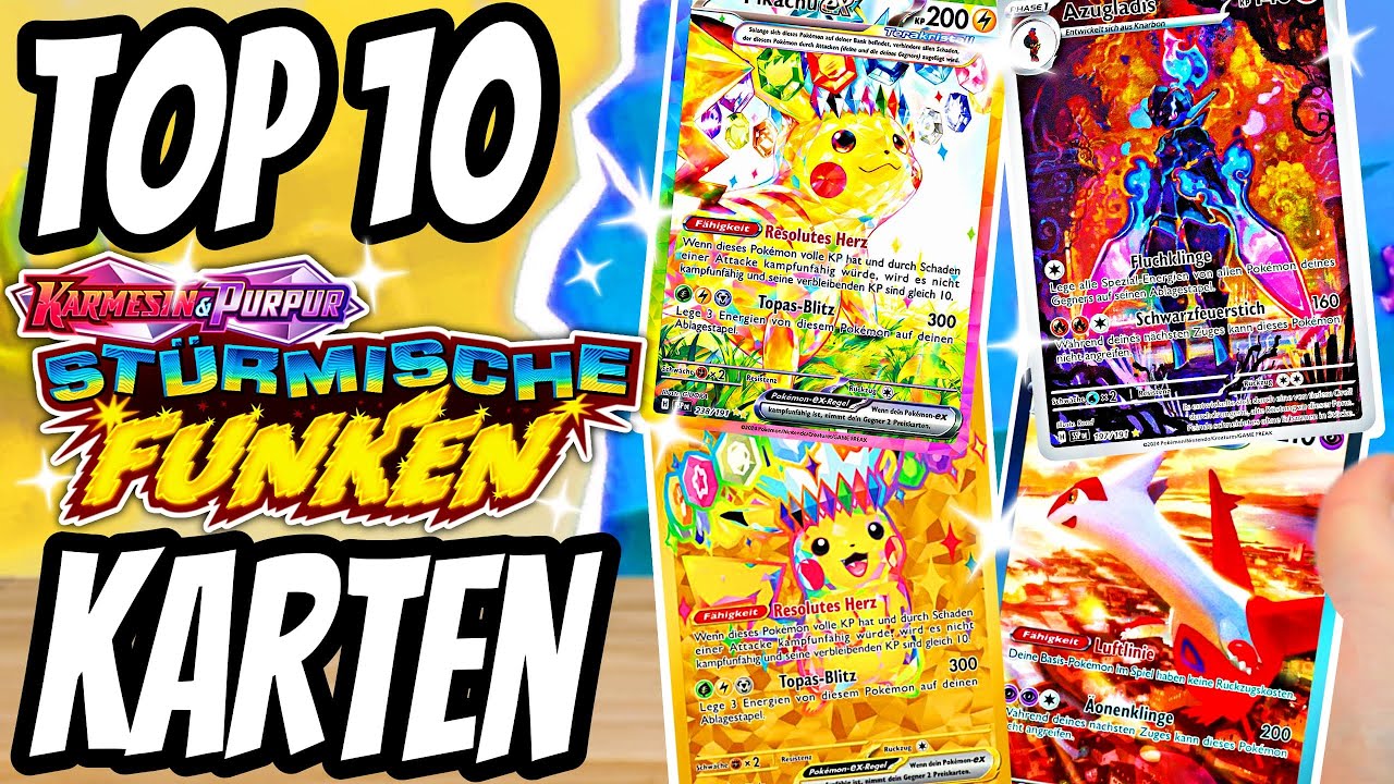 Top 10 Wertvollsten Pokémon Stürmische Funken Karten ⚡️