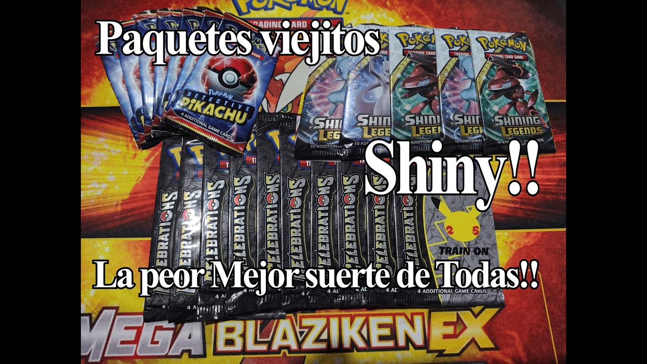 Abriendo sobres viejos de Pokemon TCG - Celebrations - Detective Pikachu - Shining Legends
