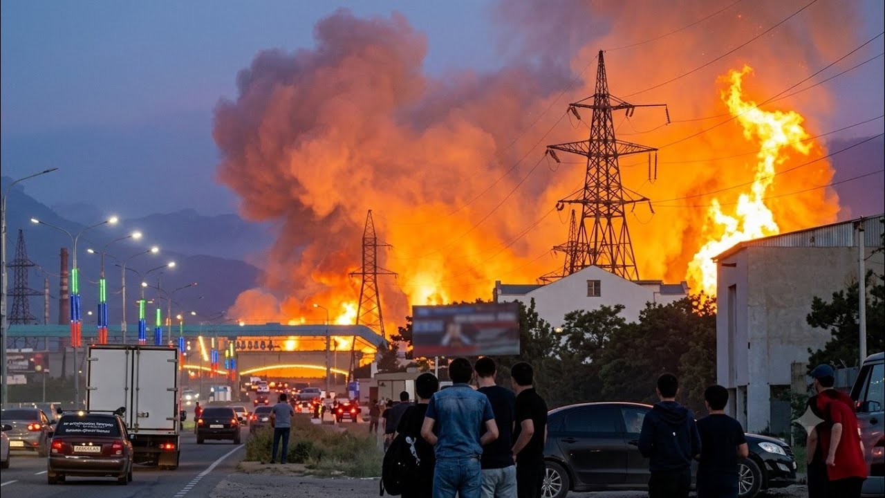 ​3 Powerful Explosions Rock Gas Pipeline in Dagestan: Massive Fire Outbreak