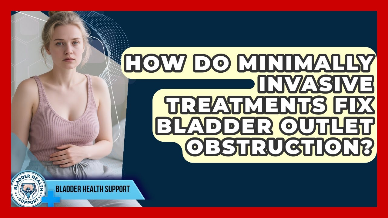 How Do Minimally Invasive Treatments Fix Bladder Outlet Obstruction? - Bladder Health Support