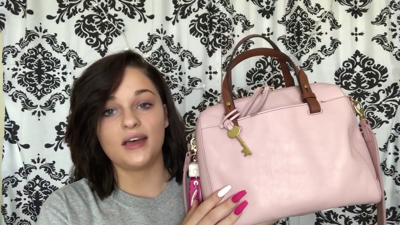 What’s in my purse 2018|| FOSSIL RACHEL BAG