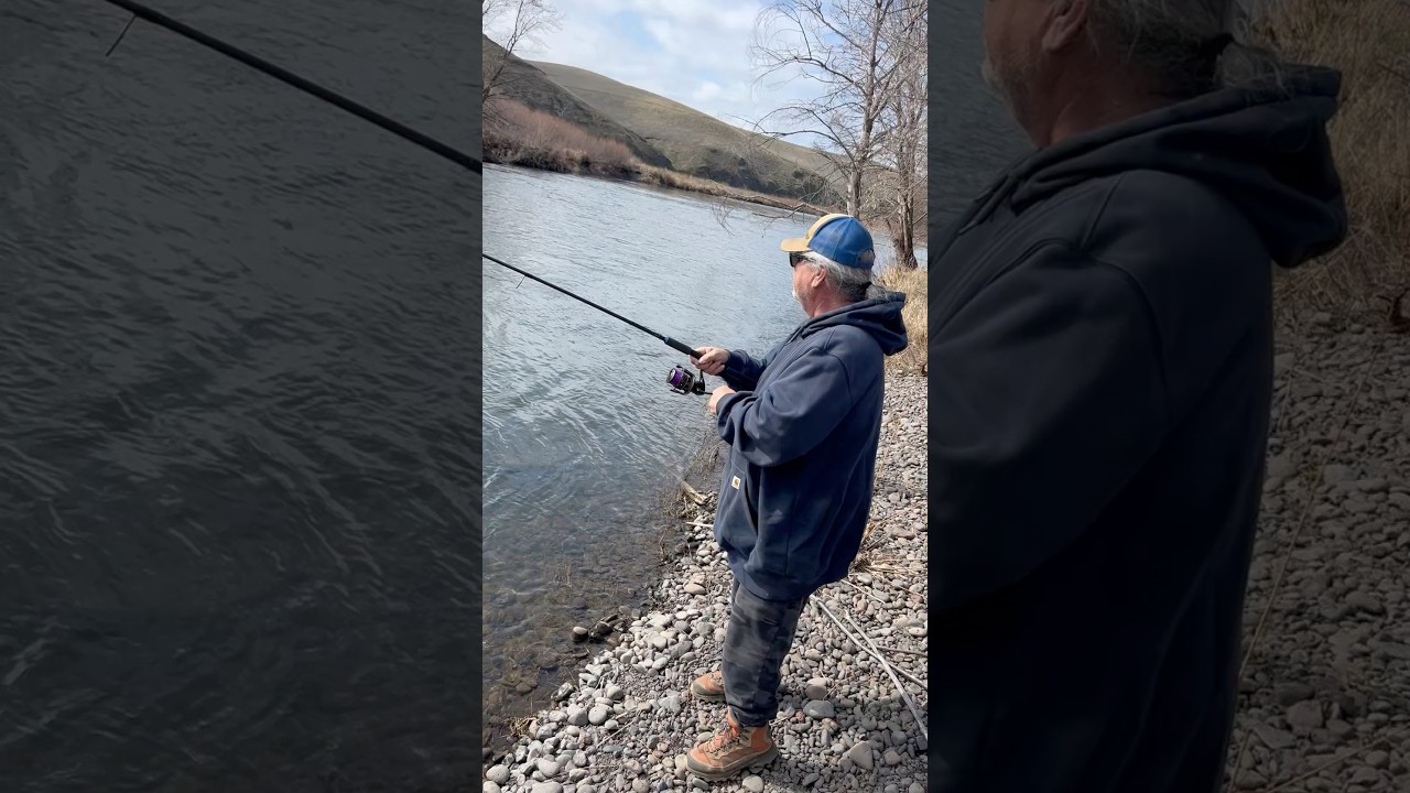 Breaking in my new Stryker Rod today on a nice steelie!