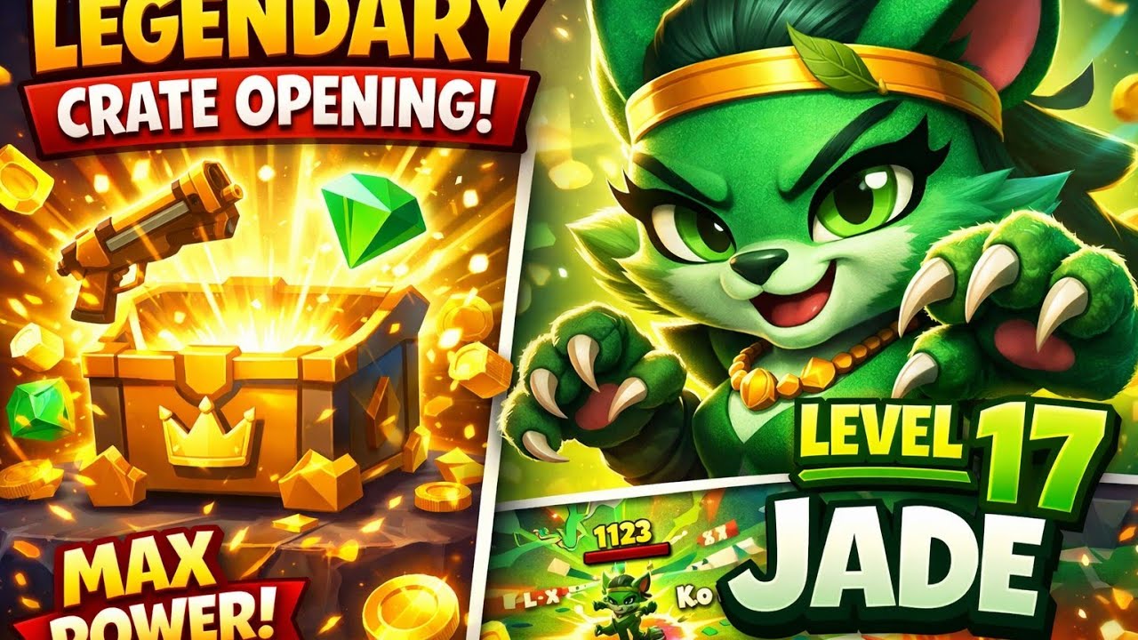 🔥 Zooba Legendary Crate Opening + Level 17 Jade Gameplay 🐼💎#zoobagame #zooba #jade #legendarycrate 