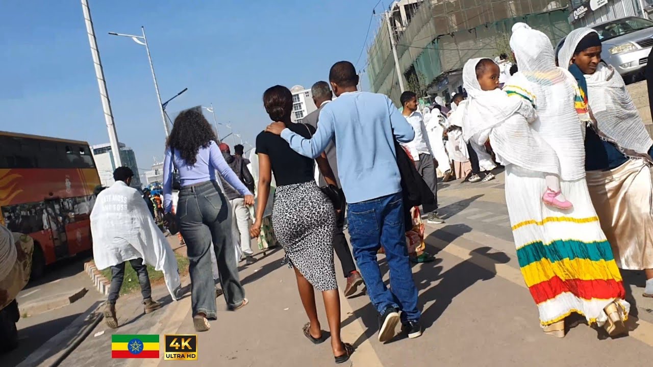 Beautiful Ethiopia , 🇪🇹 Addis Ababa walking Tour 2025
