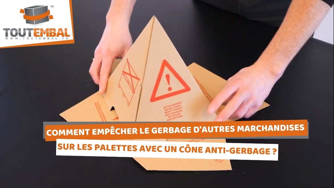 Comment empêcher le gerbage d'autres marchandises sur les palettes avec un cône anti-gerbage ?