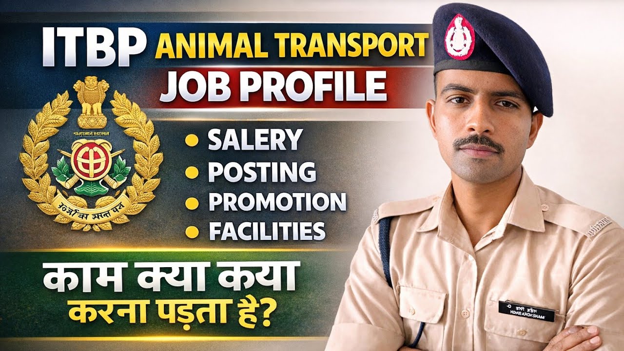 👉 ITBP Animal Transport Job Profile | Salary, Posting, Promotion | Full Details 2026