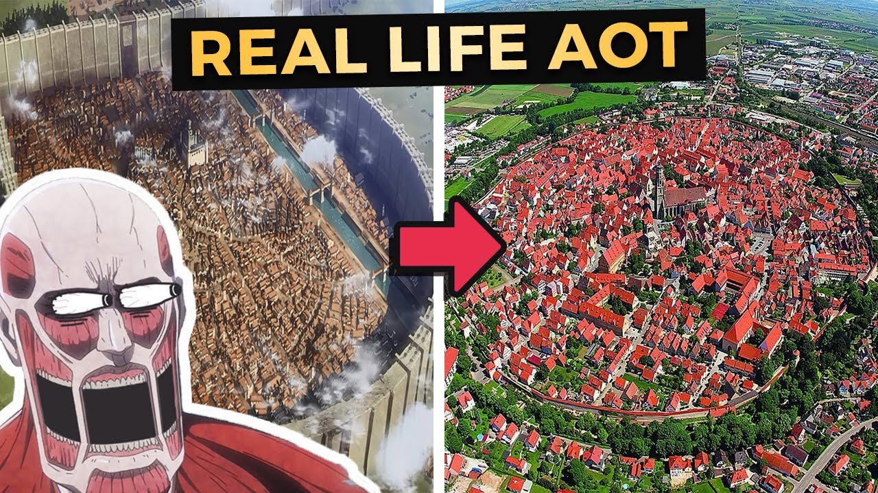 We visited the Real Life ATTACK ON TITAN Town in Nördlingen Germany!