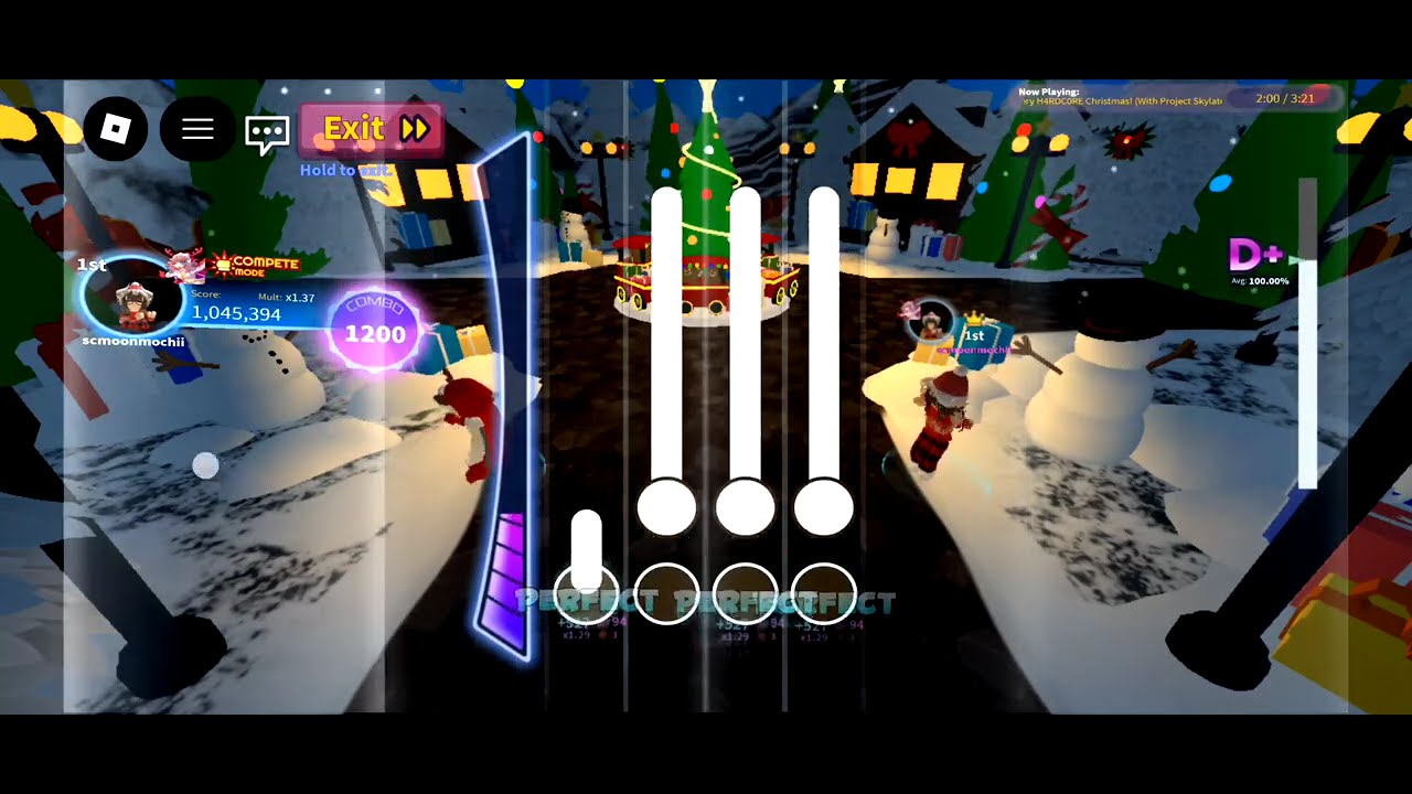 RoBeats // Wishing you a very H4RDCORE Christmas! (Hard) [27] // 100.00% ALL PERFECT FC! (Roblox)